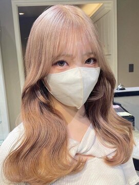 ベレーザ 渋谷(BELEZA) ba1569ホワイトミルクティーホワイトブリーチコリアンスタイル