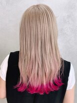 アイティー バイ アルバム 浦和店(IT by ALBUM)&nbsp;ピンクベージュ_外ハネボブセクションカラー_48702