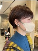 ショートボブパーマ20代30代40代イヤリングカラー大人可愛い
