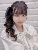 編み込みサイドポニー＊まゆ