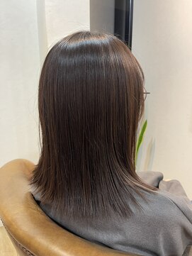 グランツ(hair salon Glanz) 艶めく栗色セミロングボブ
