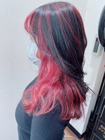 ヘアーワークス ボナ ウニクス店(HAIR WORKS bona)&nbsp;髪質改善ケアデザインカラー 大胆カラー 外国人風 ハイライト#19