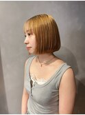 Wカラー/ショートボブ