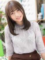 カバーヘア ブリス 大宮西口(COVER HAIR bliss) 黒髪バレイヤージュ艶カラー内巻きワンカールh3大宮20代30代40代