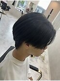 韓国風重めセンターパートメンズカット