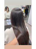 アッシュブラウンオイルカラー艶髪高知美容院