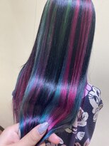 デザイニングヘアードゥ(designing hair Deux)&nbsp;シルクネオユニコーンカラー【ブリーチ/アンブレラカラー】