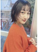 セミウルフ レイヤー 顔周りカット