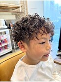 波巻きスパイラルパーマメンズマッシュパーマツイストパーマ