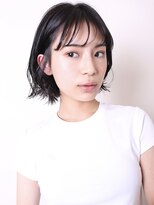ヨファヘアー 岡本店(YOFA hair)&nbsp;似合わせカット小顔前髪ストレート黒髪ショートボブ1203