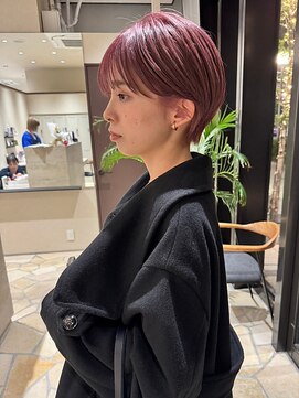 ジアン バイ ミルボン 西宮ガーデンズプラス(GIEN by milbon) シルエット美人。似合わせ大人ショート/ピンクカラー