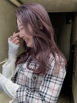 パークレーン アイス イヴェン(park lane ICI yeven) ブリーチなし　ラベンダーピンク　春カラー/akari