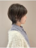 ショートウルフ×オリーブベージュ