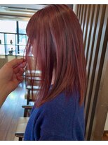 ダアッカ(da acca) ブリーチなしダブルカラーピンクレッド