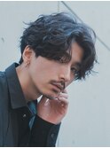 福岡天神メンズフェザーパーマフェザーショートスパイラルパーマ