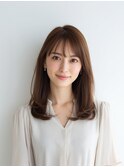 レイヤーカット/イメチェン/外ハネボブ/美髪/ワイドバング/髪型