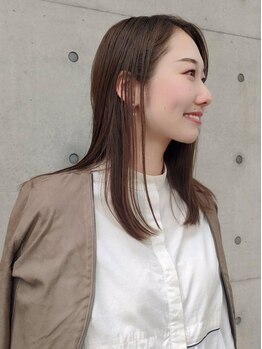 クウキ (kuuki)の写真/【浅間町/浄心】オーガニック成分配合のカラー剤を使用。髪をいたわりながら、艶やかな美しいカラーを実現
