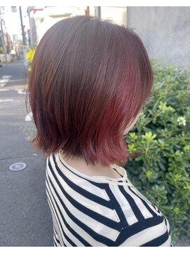 マノハル(MANOHARU) ボルドーピンク　インナーカラー