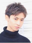 Haleブルーブラックフェザーパーマサーフカールニュアンスパーマ