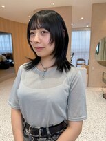 オン キャナルシティ博多前店(on)&nbsp;【晴音】ウルフカット/ブルーブラック/ミディアム/20代