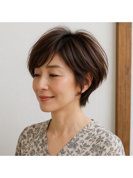 スープレックス ヘアーデザイン(SOUPREX HAIR DESIGN) ミセス美フォルムショートボブ　20代 30代 40代 50代 60代