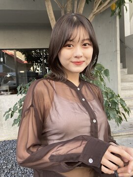 【鶴見】くびれボブ　グレージュ/オリーブカラー