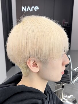 ナレ(NARE) 【chinami】ホワイトブロンド/メンズハイトーンカラー