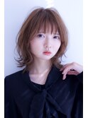 20代30代 韓国風くびれヘア ふんわりウルフボブ