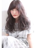 小顔ヘアの大本命！ニュアンスウエーブロング♪