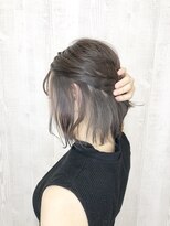 ラッズプラスエイチ(Lads+h)&nbsp;☆インナーカラー☆ベージュ×ネイビーグレー