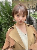 もみあげハイライト/シースルーバング/ショート