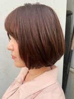 【roijir 表参道】暖色系カラー×ミニボブ