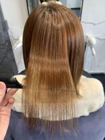 アルコイリスバイドールヘアー(ARCOIRIS by Dollhair)&nbsp;ダークアッシュストカール暖色系カラーグラボブ都島髪質改善大阪