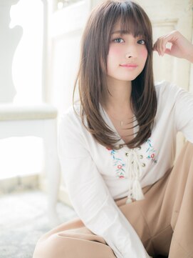 モッズ ヘア 福岡姪浜店(mod's hair) *mod's姪浜*…オリーブグレージュ前下がり小顔ワンカールe