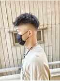 簡単スタイリング黒髪束感スキンフェードベリショ【BLAZE 大庭】