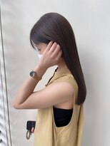 ジーナ 船橋(Zina)&nbsp;オトナ女子ツヤ髪アッシュカラーふんわりミディシースルーバング