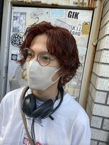 リーホリエ(Lee Horie)&nbsp;【石森】メンズゆるウェーブ×オレンジカラー