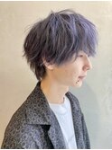 <aivee>ネイビーカラー×ツーブロックマッシュ