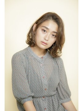 ルルディ バイ アフロディーテ銀座(luludi by APHRODITE) アンブレラカラー/こなれミディ/ウェーブパーマ/前髪/銀座