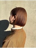 甘くなりすぎない◎大人可愛いぷつっとボブ