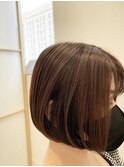 【THE OSCAR 井上】大人の艶ボブ×デザインカラー