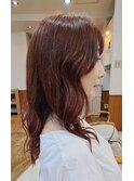 ロング巻き髪仕上げ