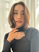 オーバーヘアー 枚方店(over hair)&nbsp;【La fith】タッセルボブ×センターパート