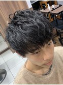 メンズ 頭皮ケアヘッドスパ 無造作シャギーマッシュ