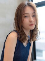 イオ 本厚木(io)&nbsp;20代30代大人かわいいベージュカラー前髪レイヤーカットくびれ