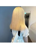 ブロンド/ハイトーン/前髪/イメチェン