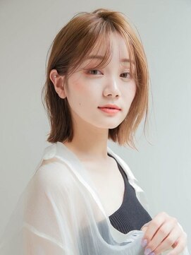 ハローバイシー 仙台(Hello by Sea) ワンレン×ネビージュ[ボブルフ/黒髪/小顔]