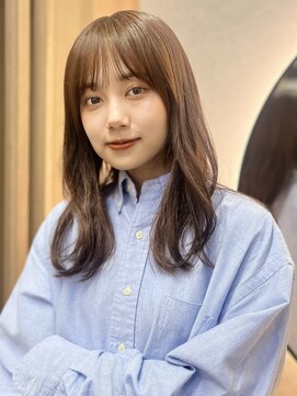 ユアーズヘア 神楽坂はなれ店(youres hair) 愛されミディアムレイヤー透明感カラーメルティカラー
