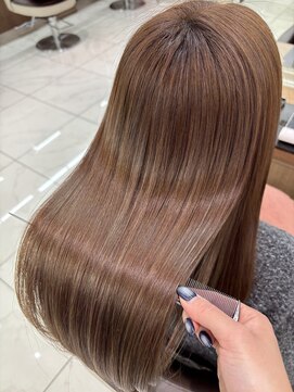 アッシュ 下北沢店(Ash) 髪質改善カラーで柔らかいミルクティーブラウン