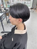 デュー 栄(DEW)&nbsp;【DEW】センターパート/暗髪/グレー/カルマパーマ